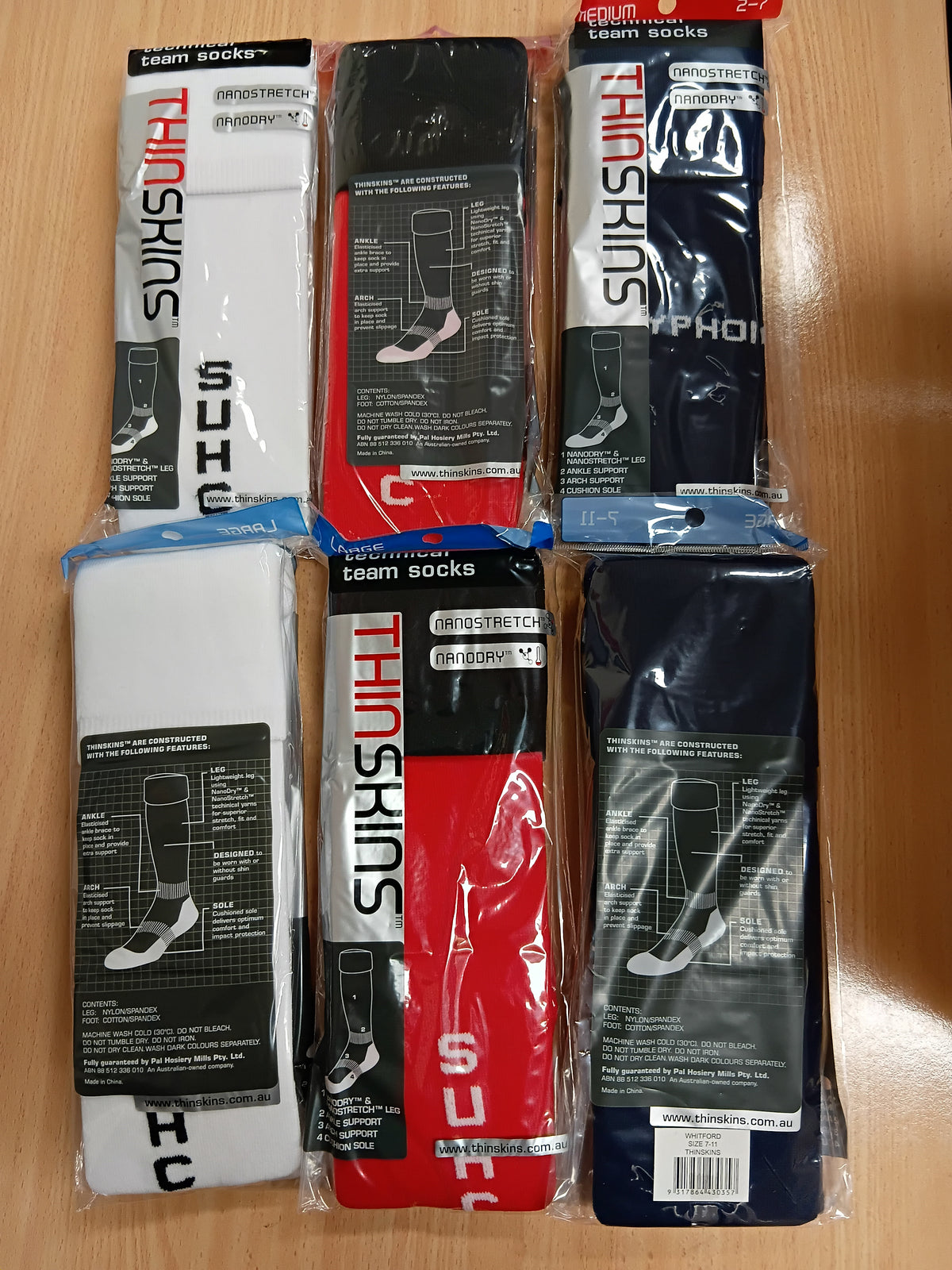 Thinskins - Seconds Football Socks - Assorted