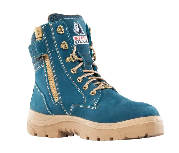 Steel Blue Mens Southern Cross Zip Boots Steel TPU 312361