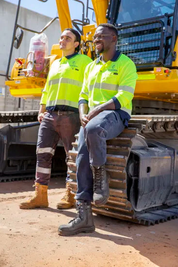 Steel Blue Mens Portland Zipped Lace up Boots Steel Nitrile scuff