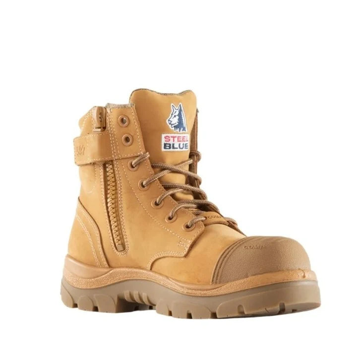 Steel Blue Mens Argyle Zip Scuff Composite 318592