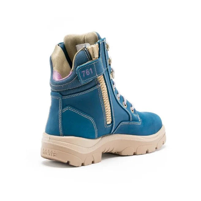 Steel Blue Womens Southern Cross Zip Boots Steel TPU 512761