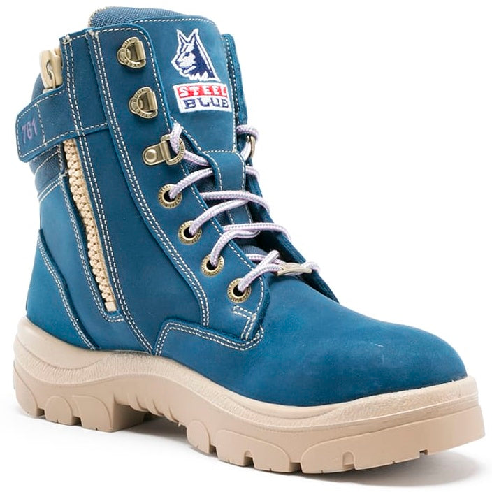 Steel Blue Womens Southern Cross Zip Boots Steel TPU