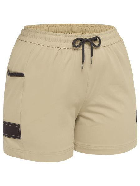Shorts Bisley Womens F&amp;M 4-Way Stretch Elastic Waist BSHL1331