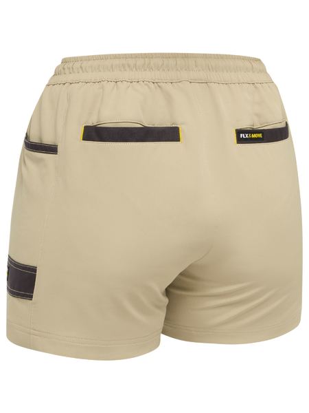 Shorts Bisley Womens F&amp;M 4-Way Stretch Elastic Waist BSHL1331