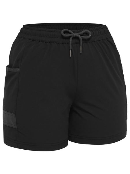 Shorts Bisley Womens F&amp;M 4-Way Stretch Elastic Waist BSHL1331
