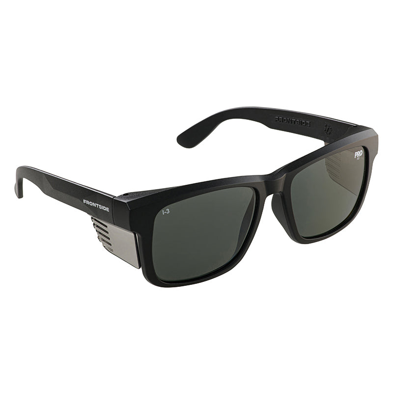 Safety glasses frontside smoke lens with Black frame - Polarised