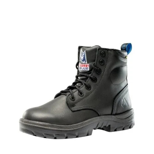 Steel Blue Mens Argyle EH Zip Caustic Boots Steel Nitrile 822314