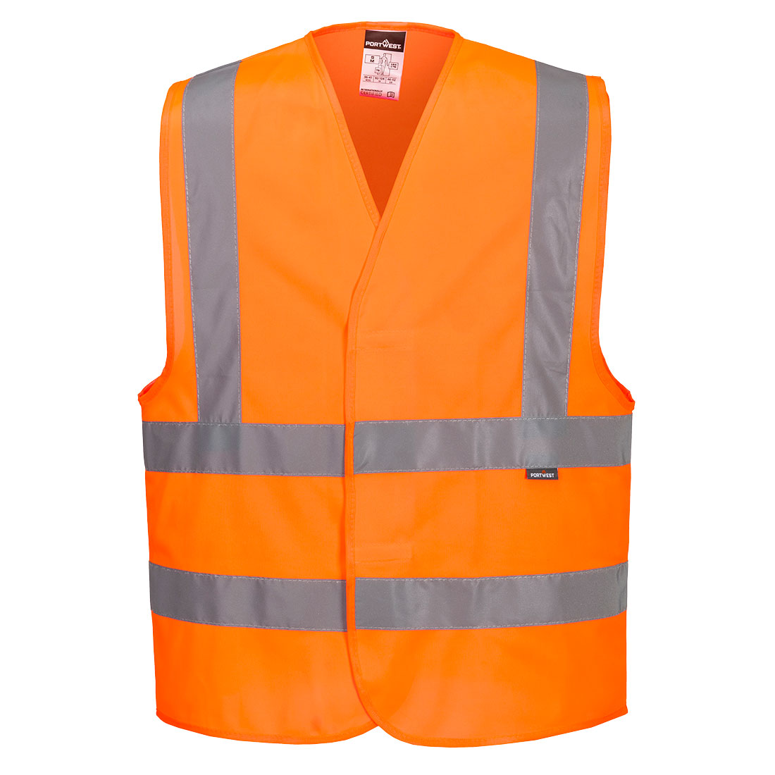 *** CLEARANCE *** Portwest Taped Poly Vest C470