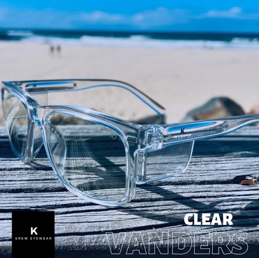 Krew Eyewear Vanders Clear Safety Glasses