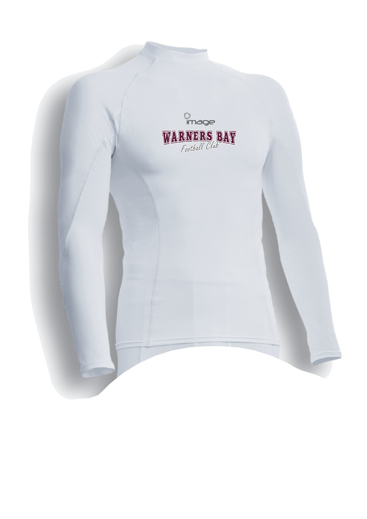 Warners Bay FC Compression Top - Ladies/Juniors Long Sleeve