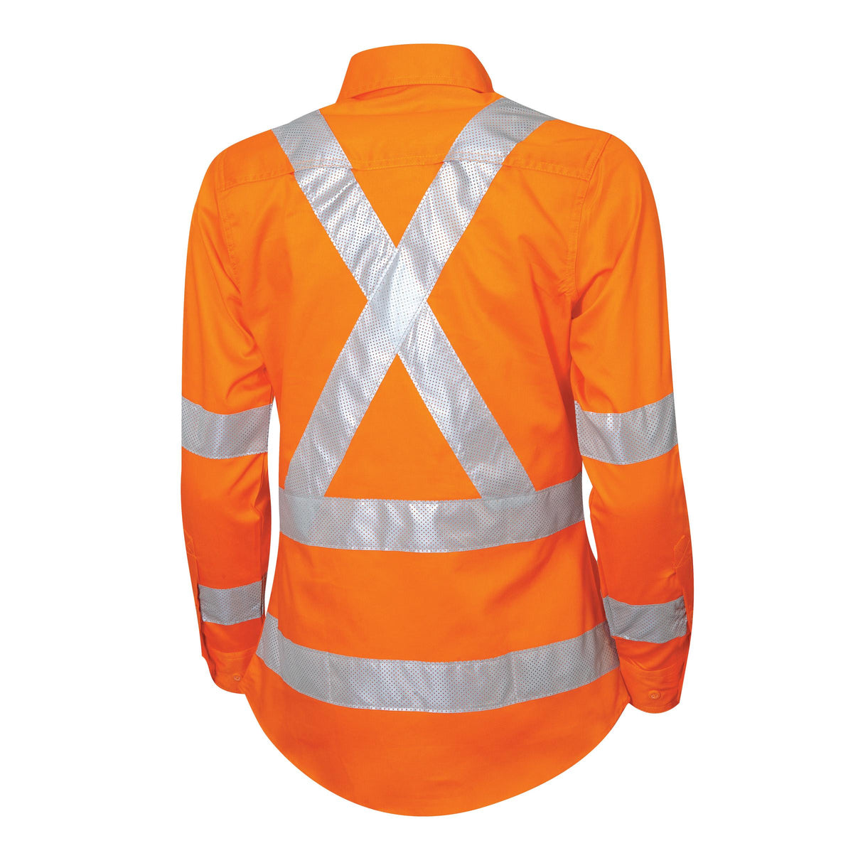 *** CLEARANCE *** TRu Workwear Womens X-Taped Vented Drill Shirt LS 160g