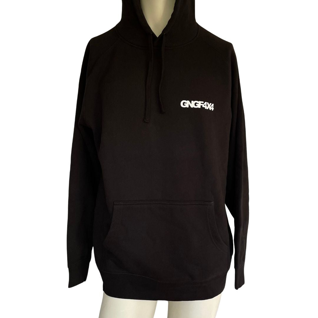 GNGF4X4 Mens Black Hoodie