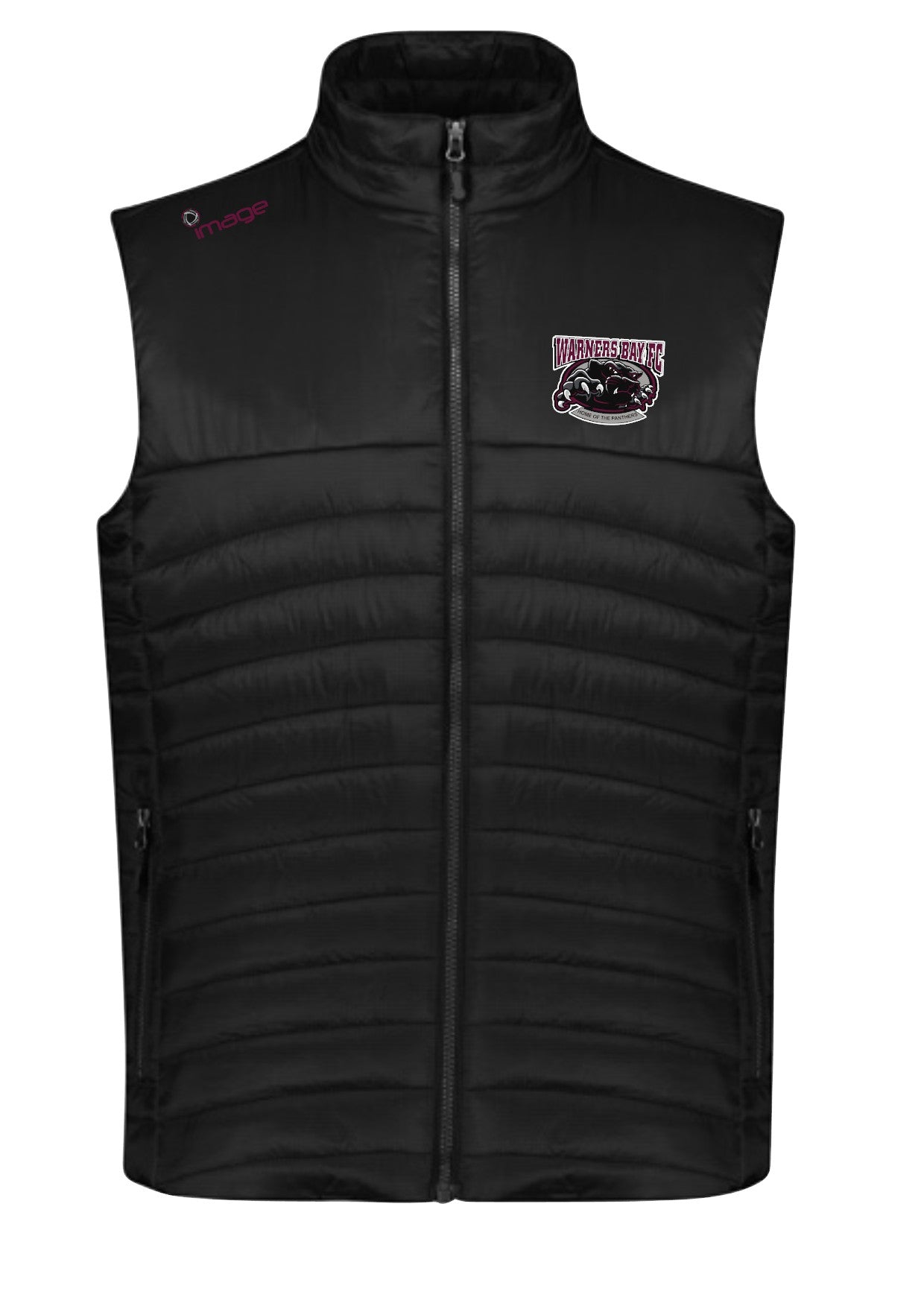 Warners Bay FC Emb Puffer Vest - Ladies