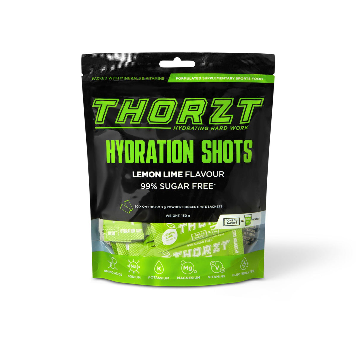 Thorzt Sugar Free Solo Shot 3g/600ml 50pk
