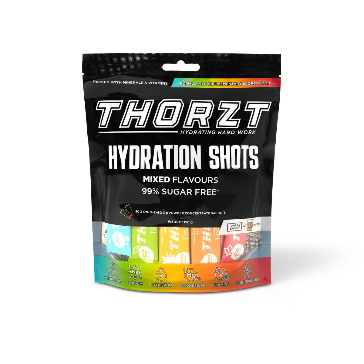 Thorzt Sugar Free Solo Shot 3g/600ml 50pk