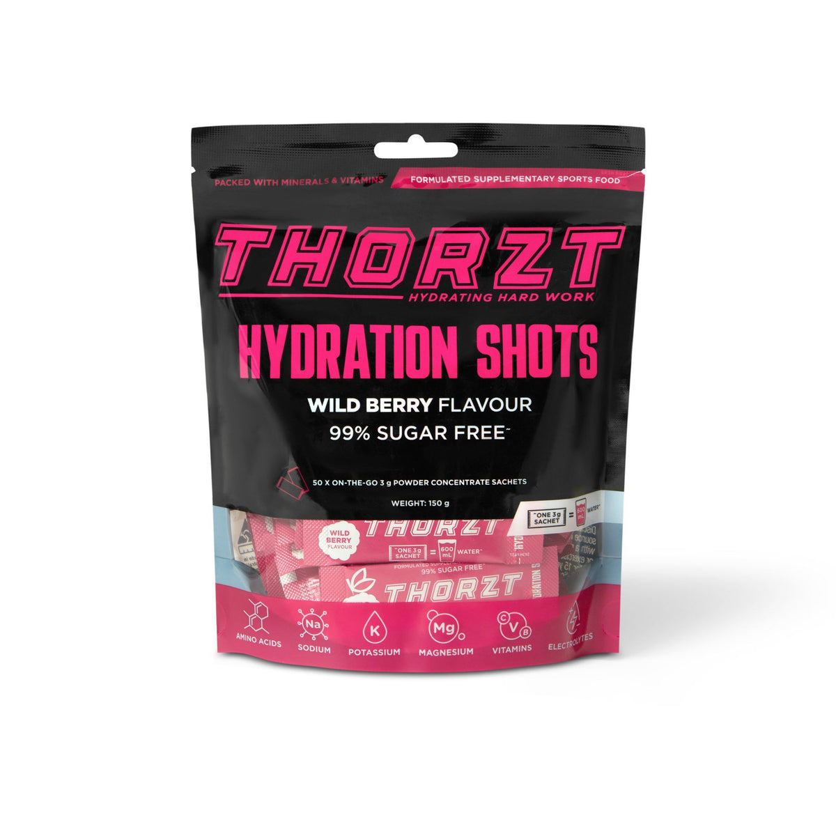 Thorzt Sugar Free Solo Shot 3g/600ml 50pk