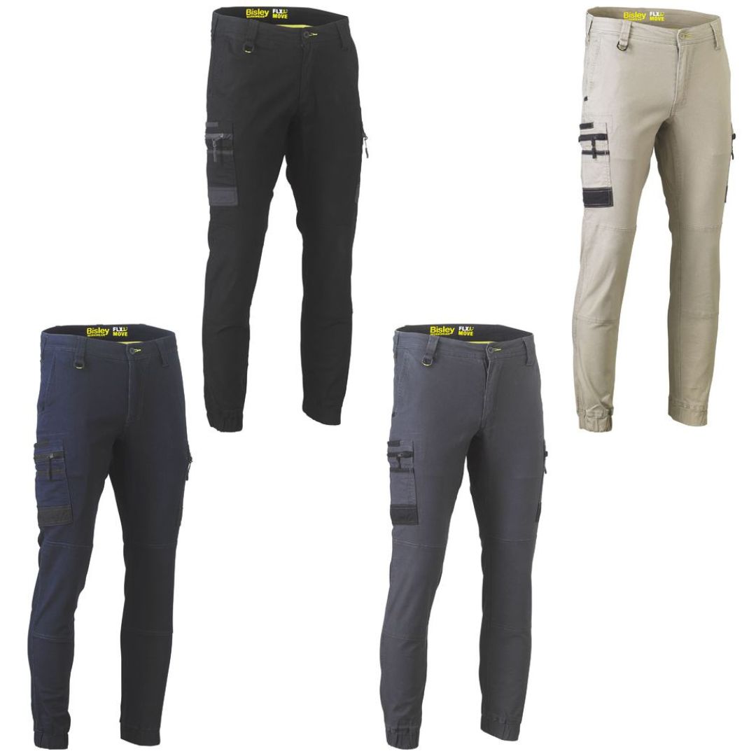 Pants Bisley F&amp;M Stretch Cargo Cuffed 280g BPC6334