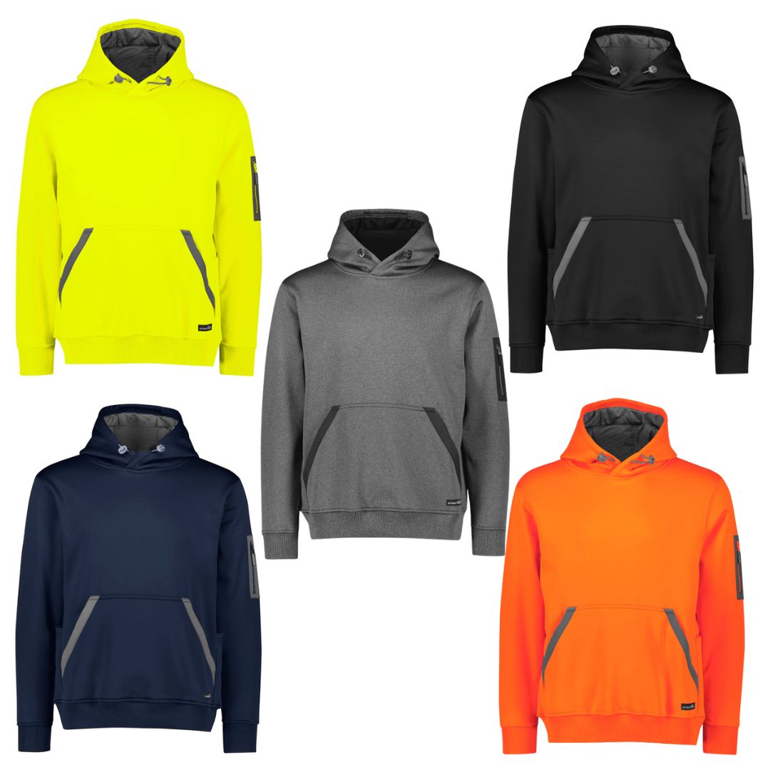 Syzmik Unisex Water Resistant Hoodie -orange/darkgrey