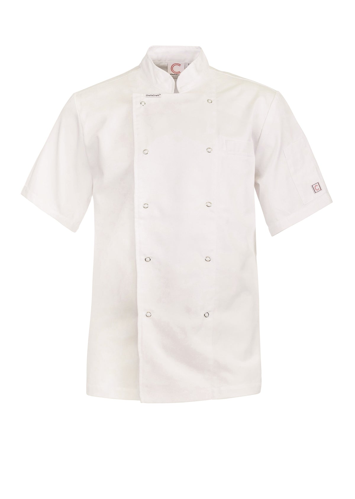 Chef Jacket with Press Studs SS - CJ052