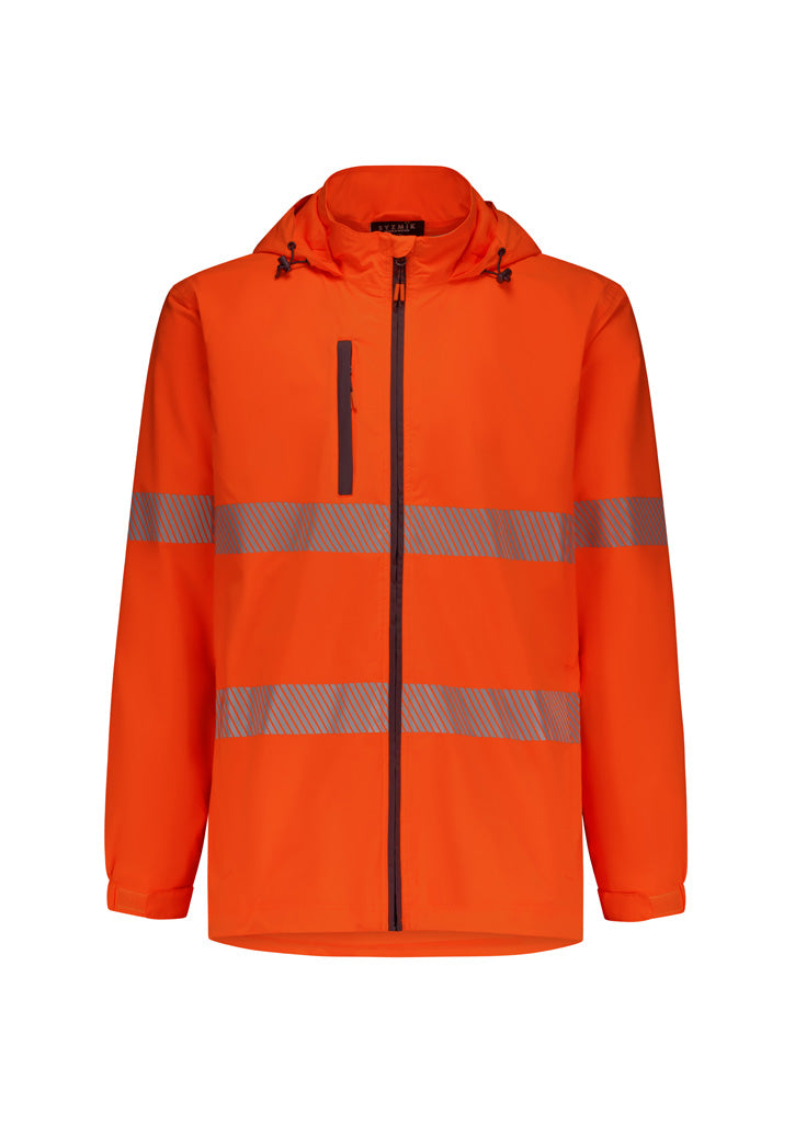 Syzmik - Unisex Super Light Segmented Taped Packable Rain Jacket