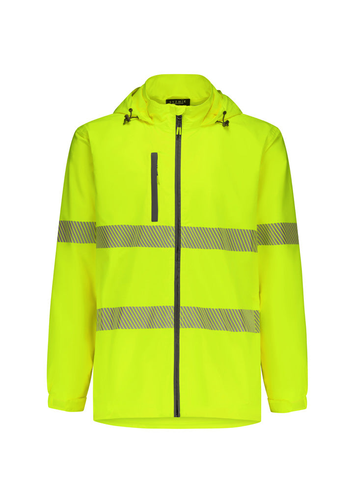 Syzmik - Unisex Super Light Segmented Taped Packable Rain Jacket