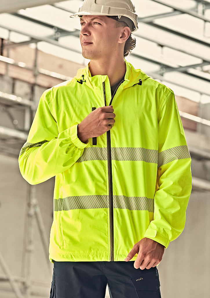 Syzmik - Unisex Super Light Segmented Taped Packable Rain Jacket