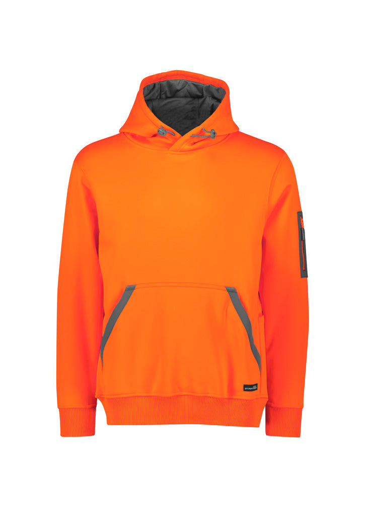 Syzmik Unisex Water Resistant Hoodie -orange/darkgrey