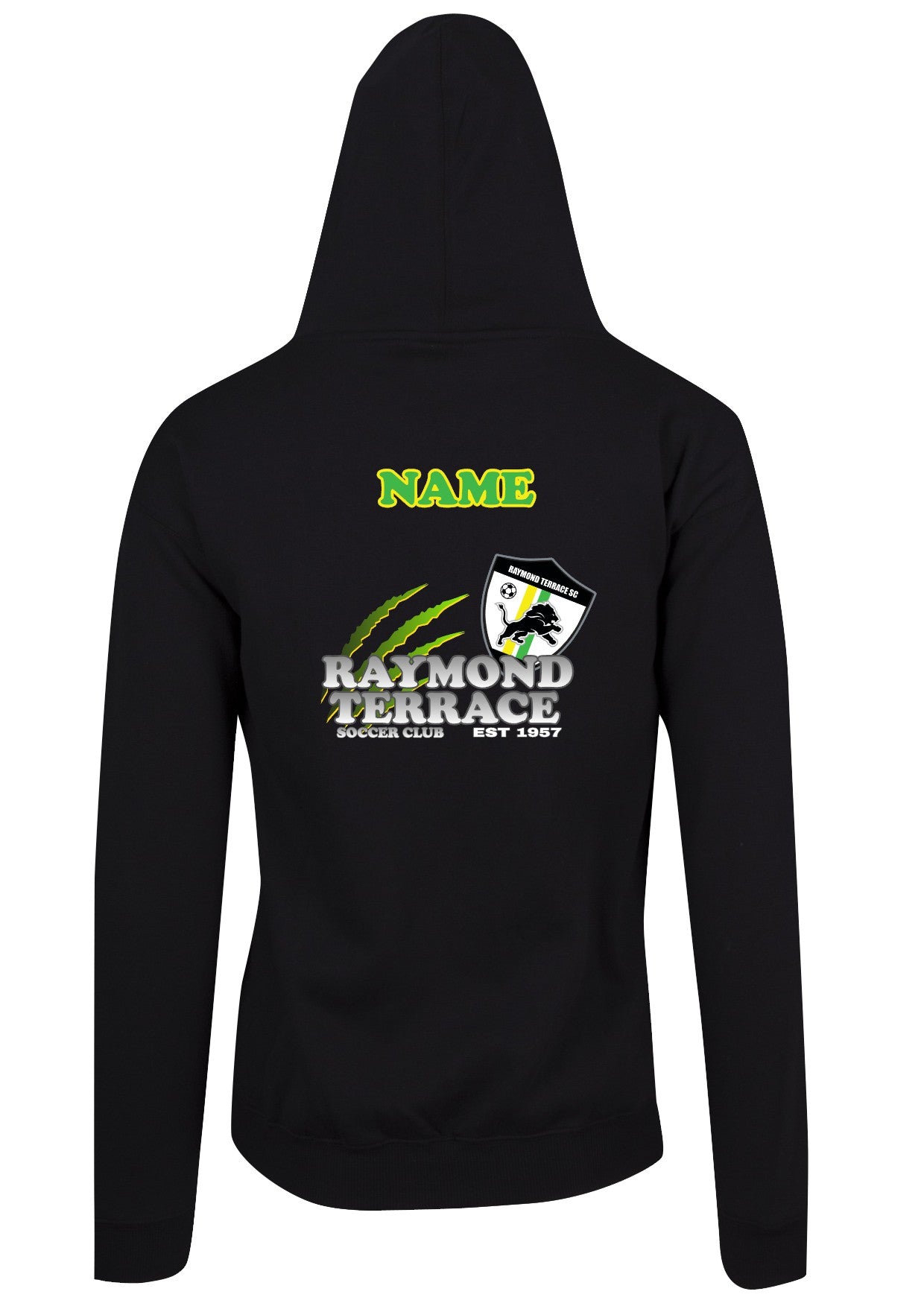 Raymond Terrace SC Zipper Hoodie with Name - Adult