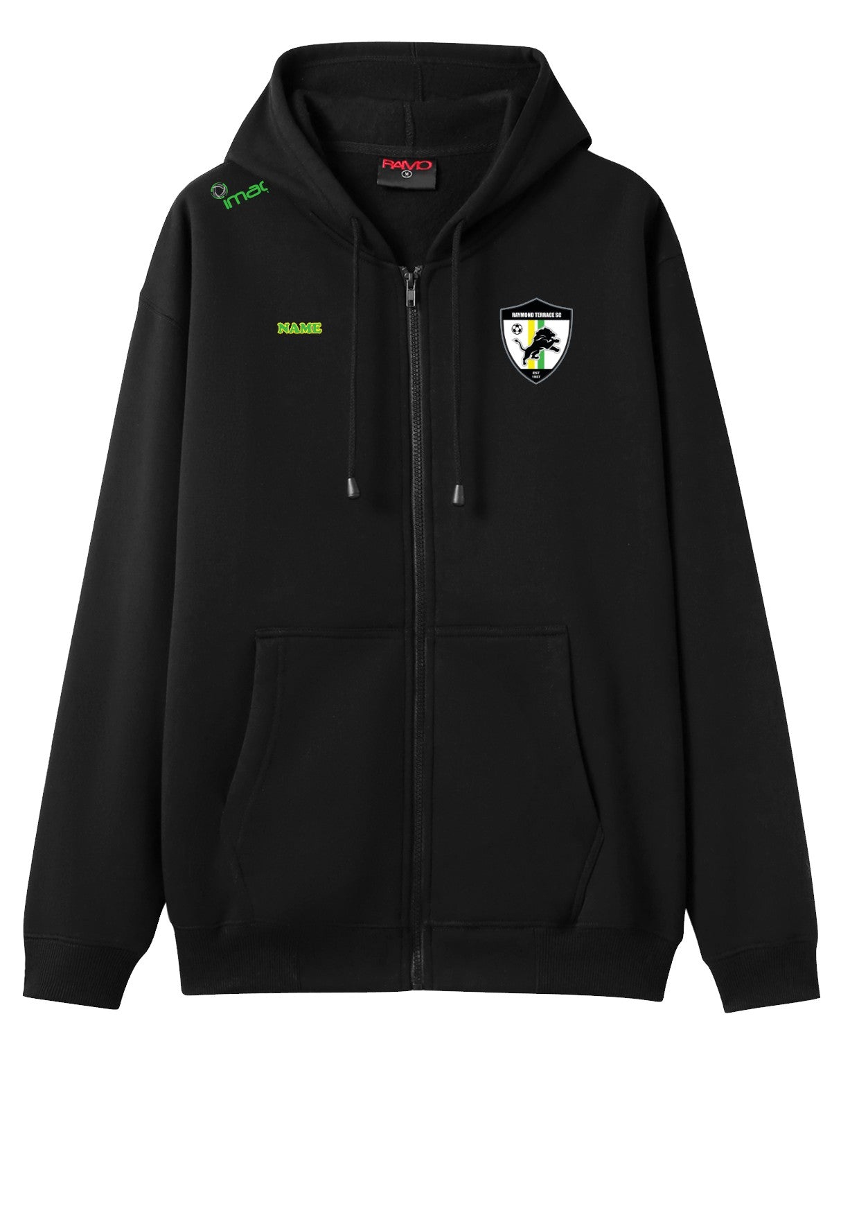 Raymond Terrace SC Zipper Hoodie with Name - Adult