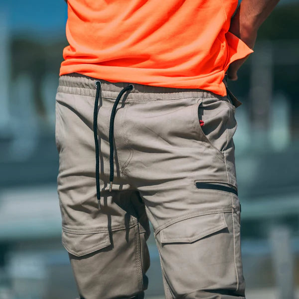 BAD Saviour Elastic-Waist Cuffed Pants