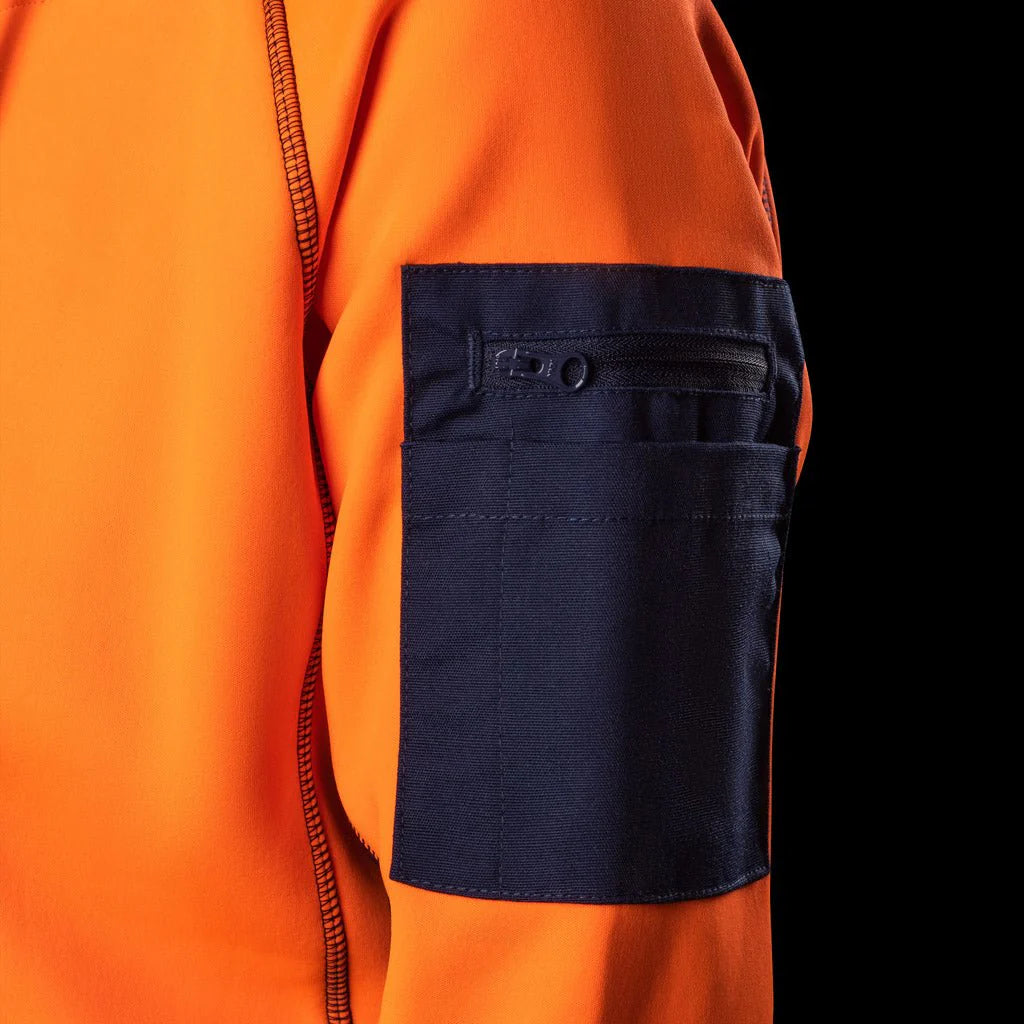 BAD Womens Waterproof Rain-Defend Hi-Vis Fleece Hoodie F16