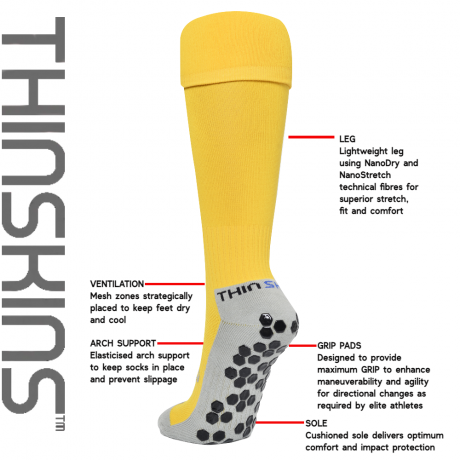 Thinskins - Knee High Players Grip Socks
