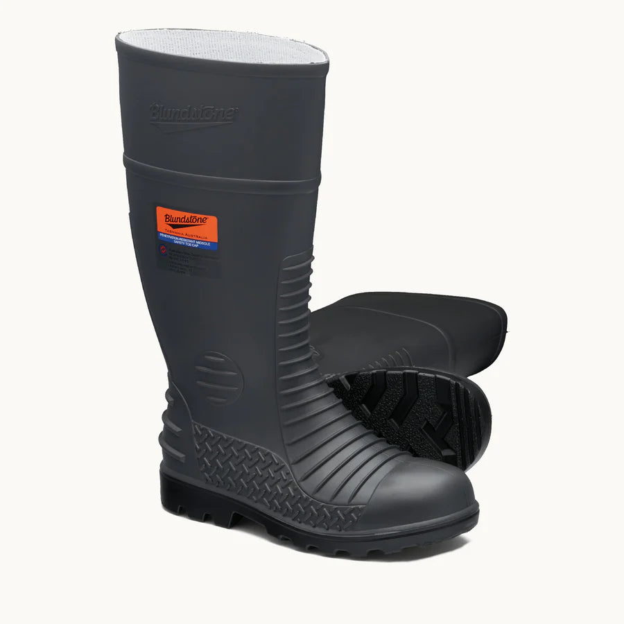 Blundstone Mens B24 Armoursole Gumboots Steel Grey