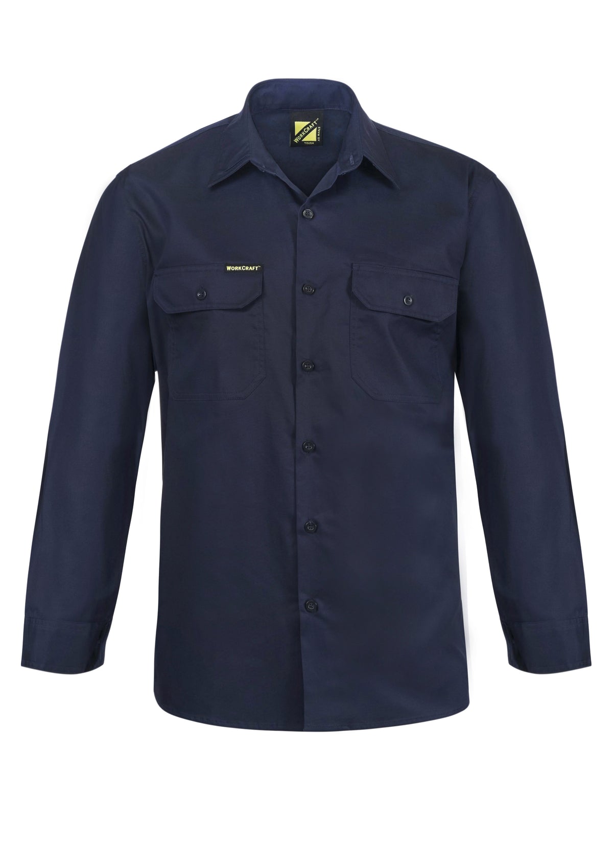 WorkCraft Mens Vented Drill Shirt LS 155g WS4011