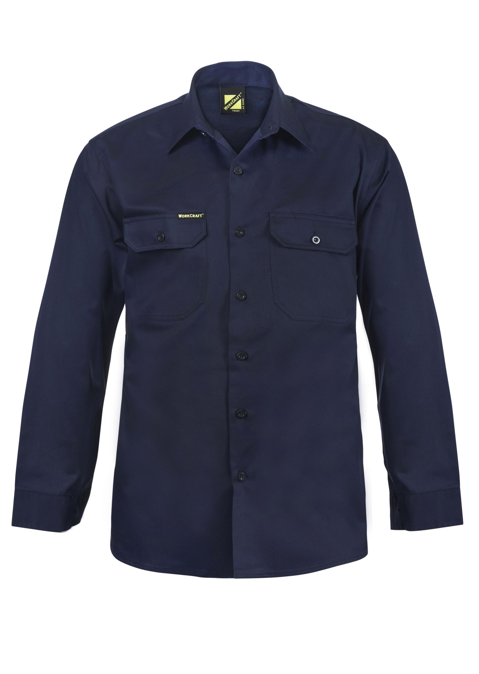 WorkCraft Mens Drill Shirt LS 190g WS3020