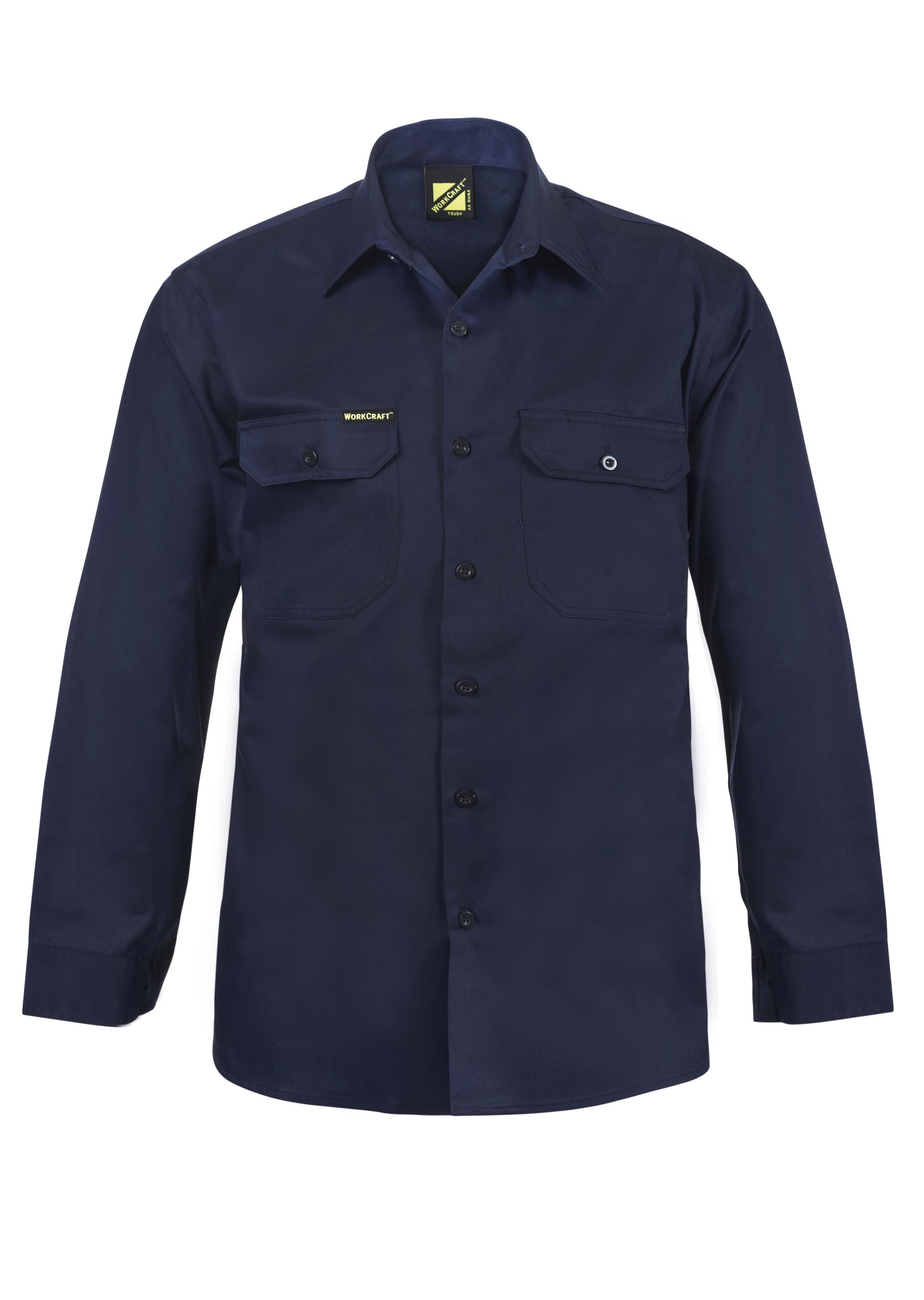 WorkCraft Mens Drill Shirt LS 190g