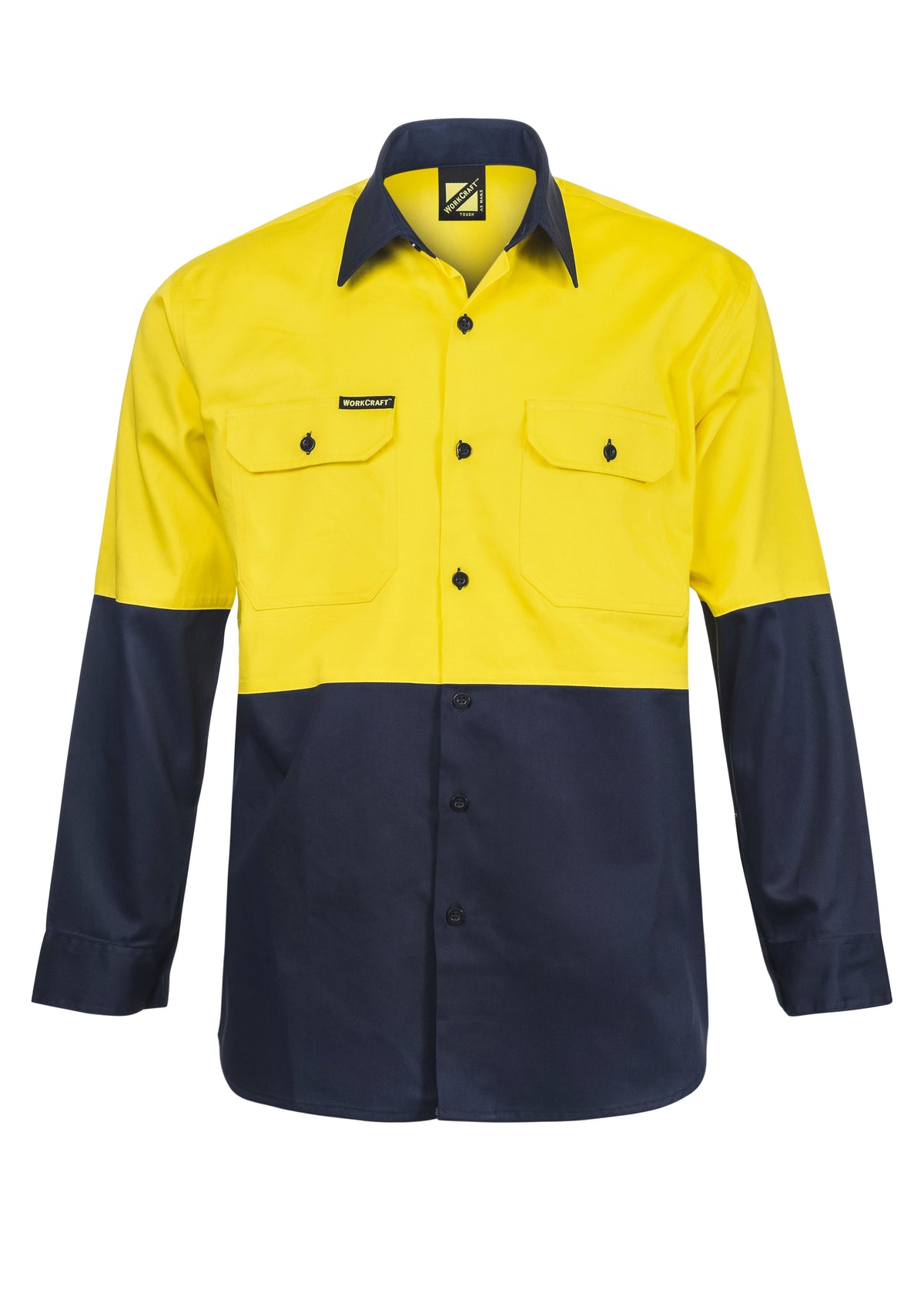 WorkCraft Mens Drill Shirt LS 190g WS3022