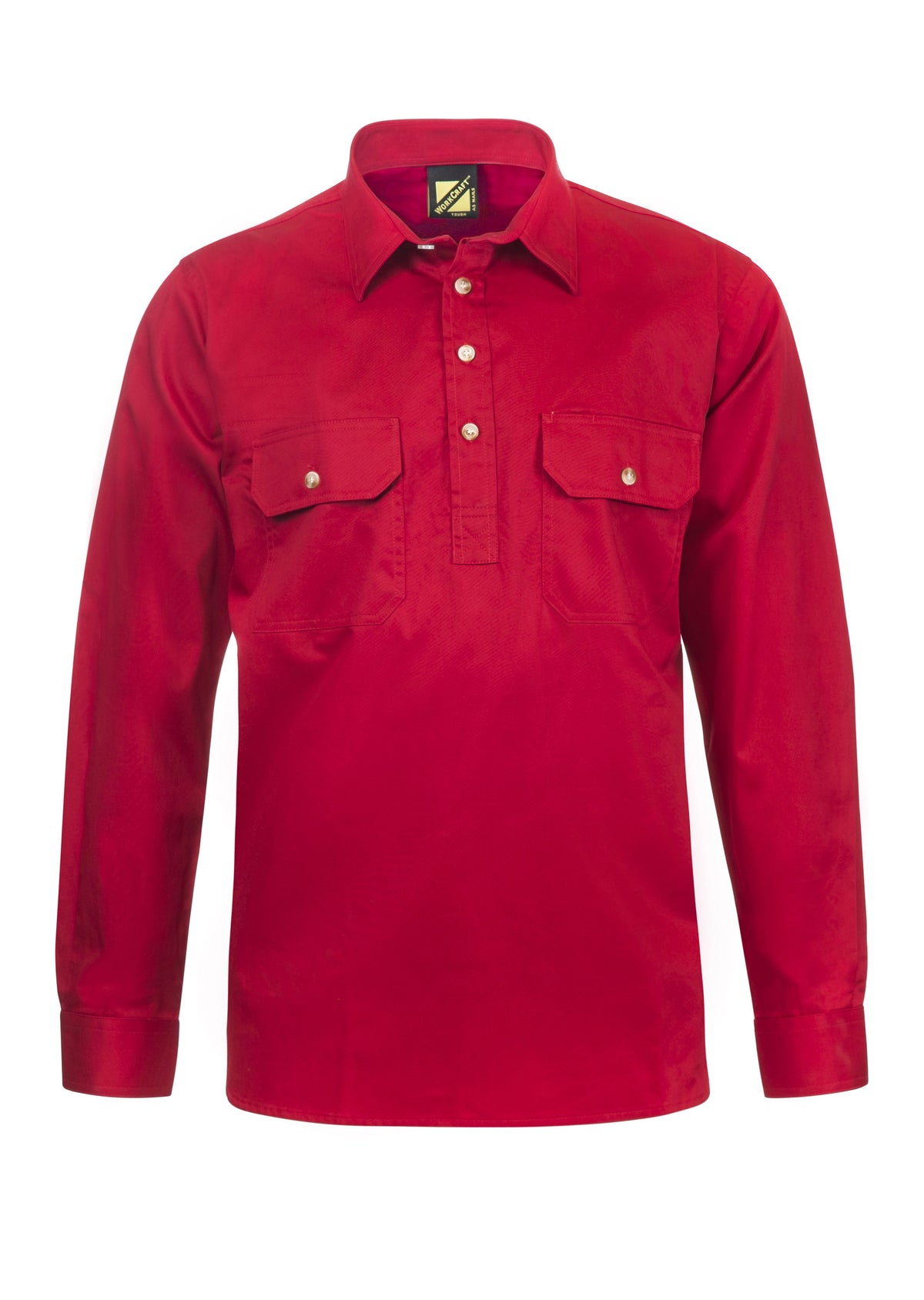 WorkCraft Men Closed Drill Shirt LS 155g WS3029