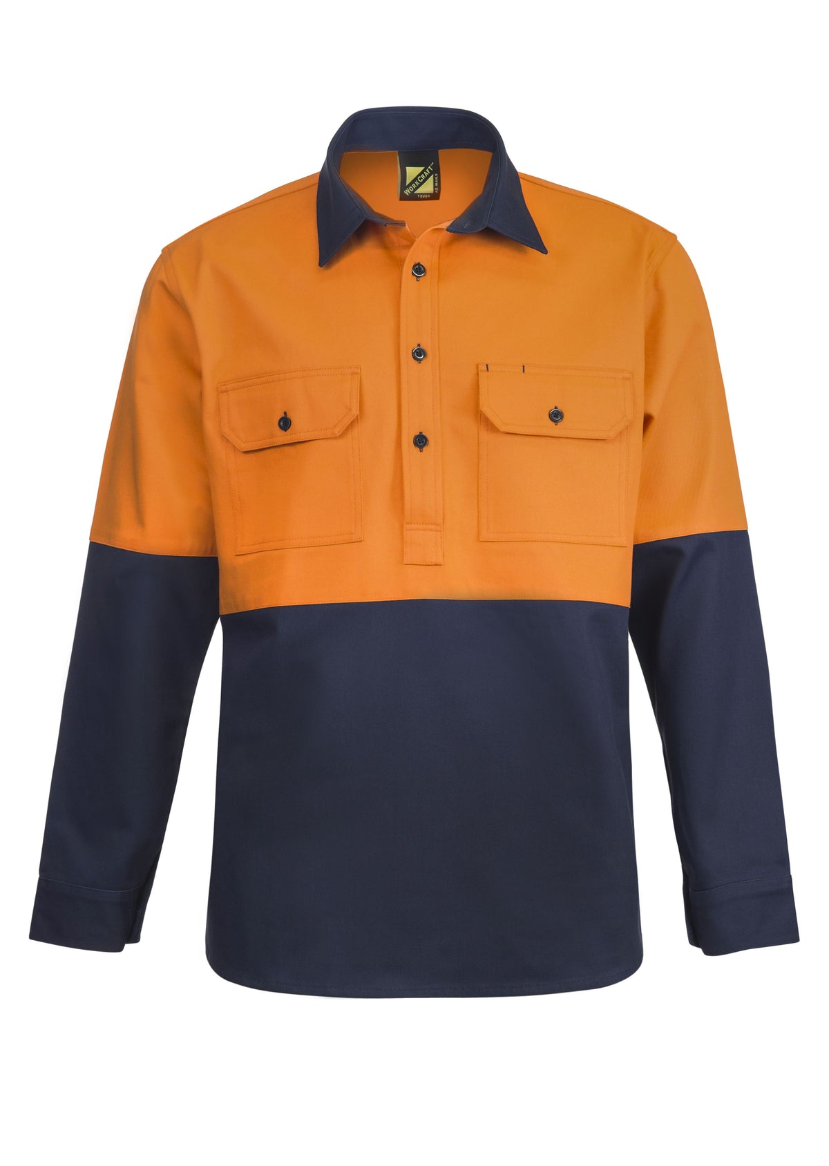 WorkCraft Mens Hybrid Closed Drill Shirt LS 310/155g WS4254