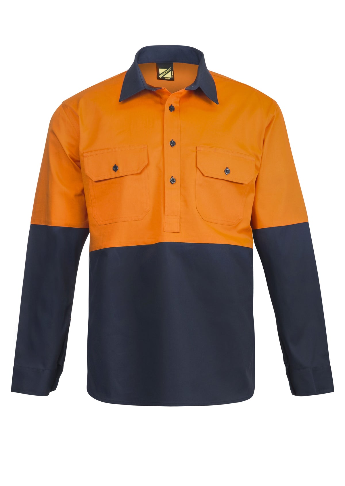 WorkCraft Mens Closed Drill Shirt LS 190g WS4256