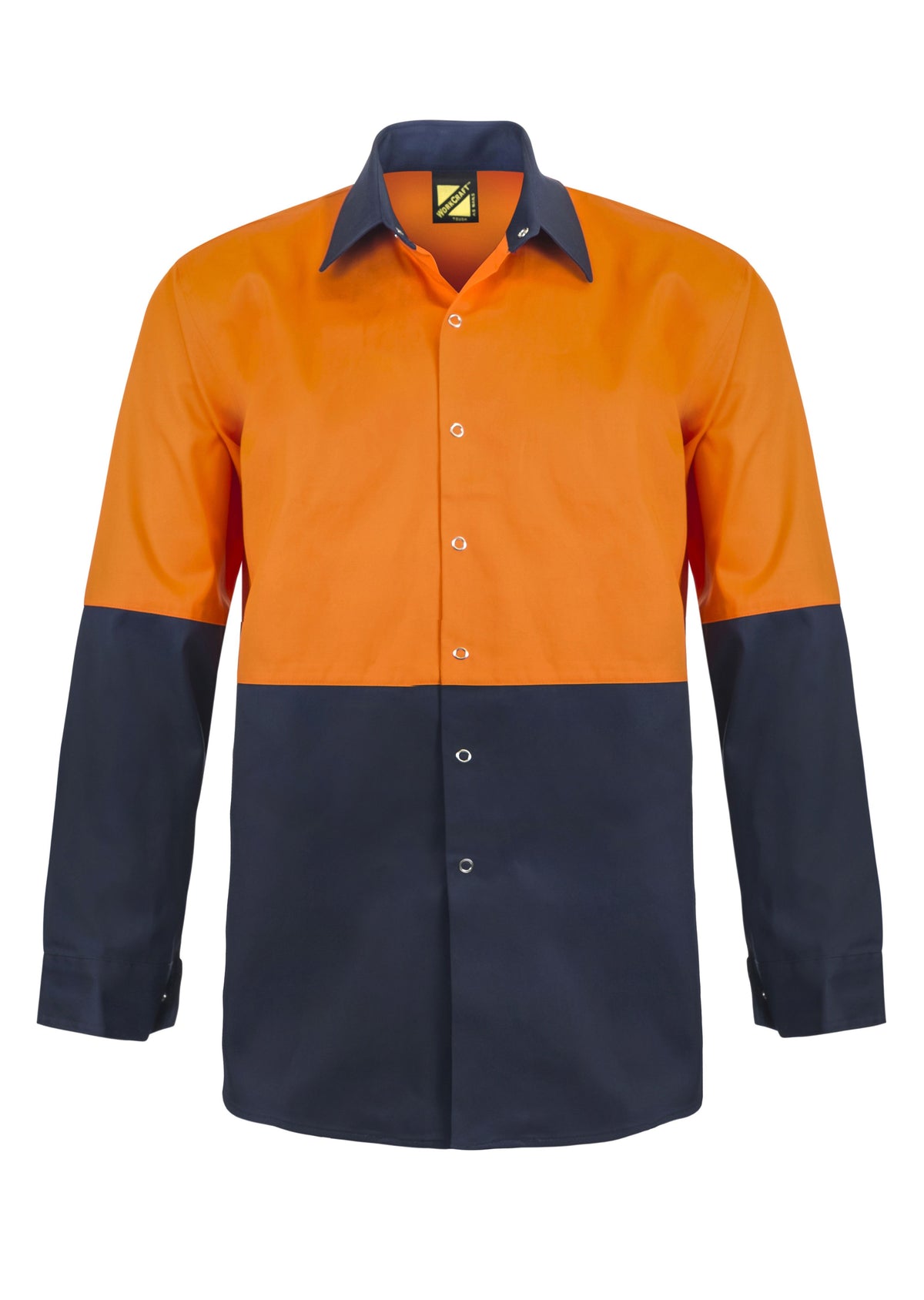 WorkCraft Mens Food Industry Drill Shirt No Pockets LS 190g WS3035