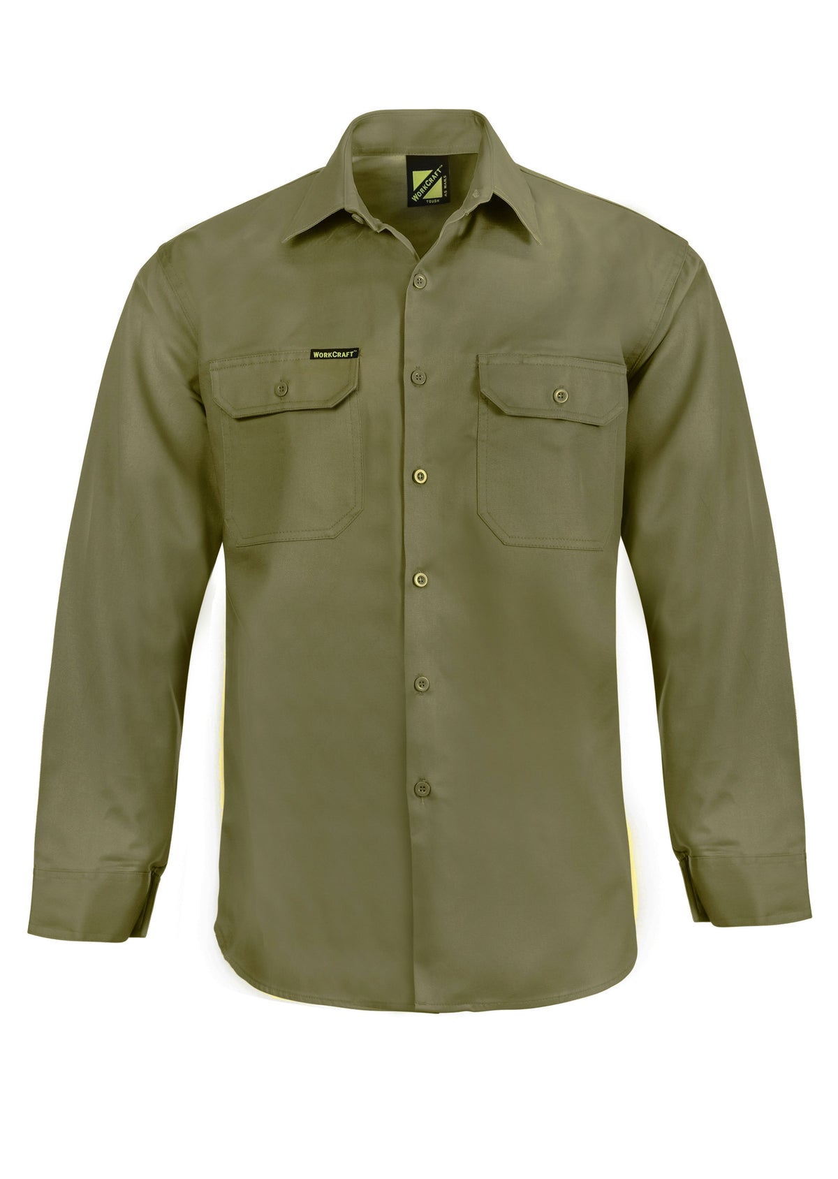 WorkCraft Mens Drill Shirt LS 190g WS3020