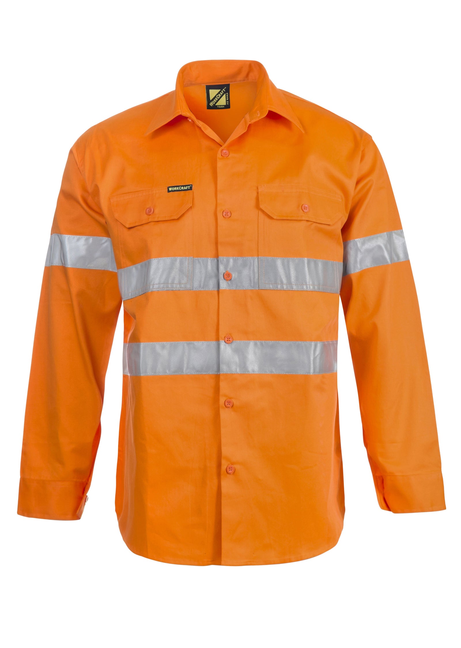 WorkCraft Mens Taped Drill Shirt LS 190g WS4002