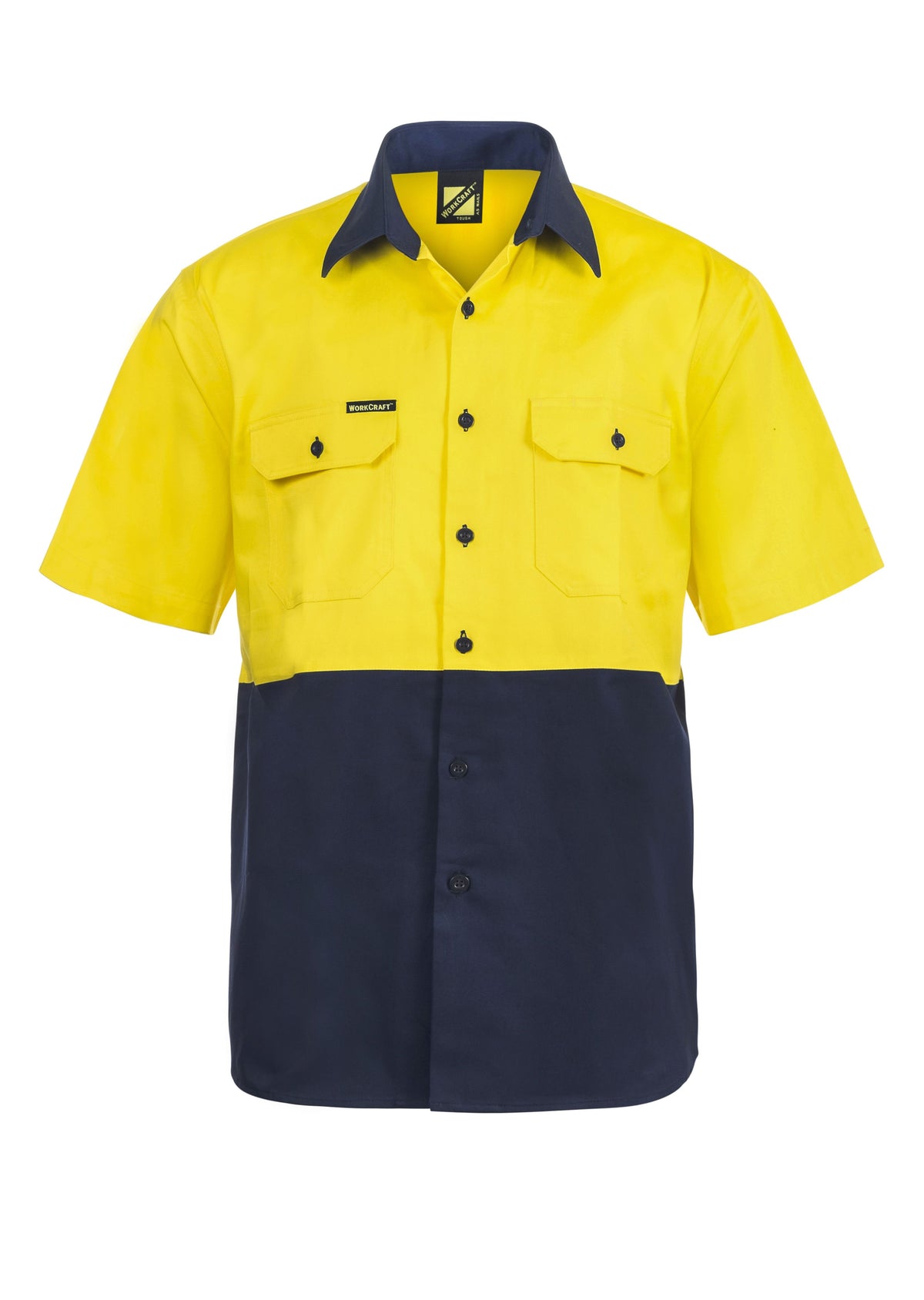 WorkCraft Mens Drill Shirt SS 190g WS3023