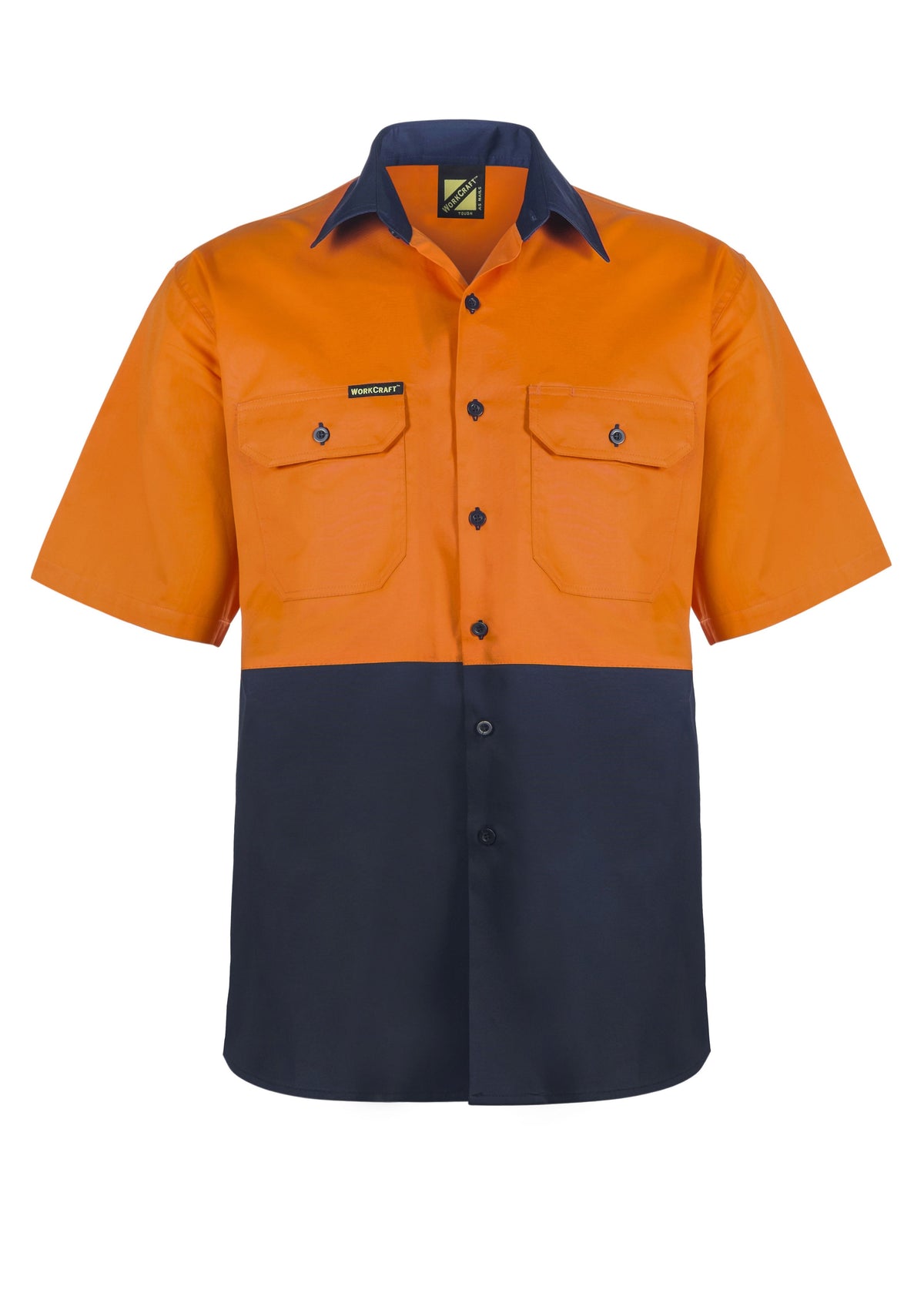 WorkCraft Mens Vented Drill Shirt SS 155g WS4248