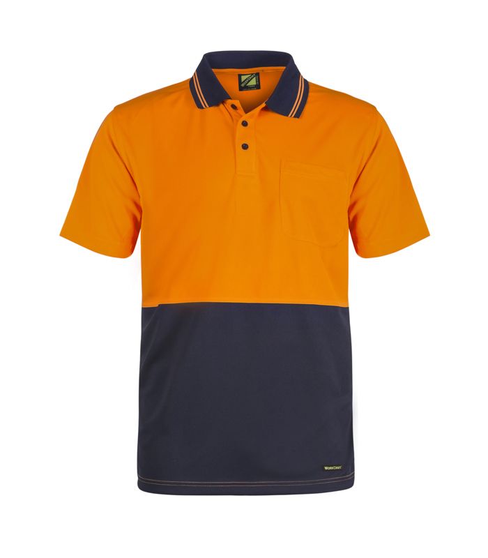 WorkCraft Mens Cotton Backed Polo SS 190g WSP401