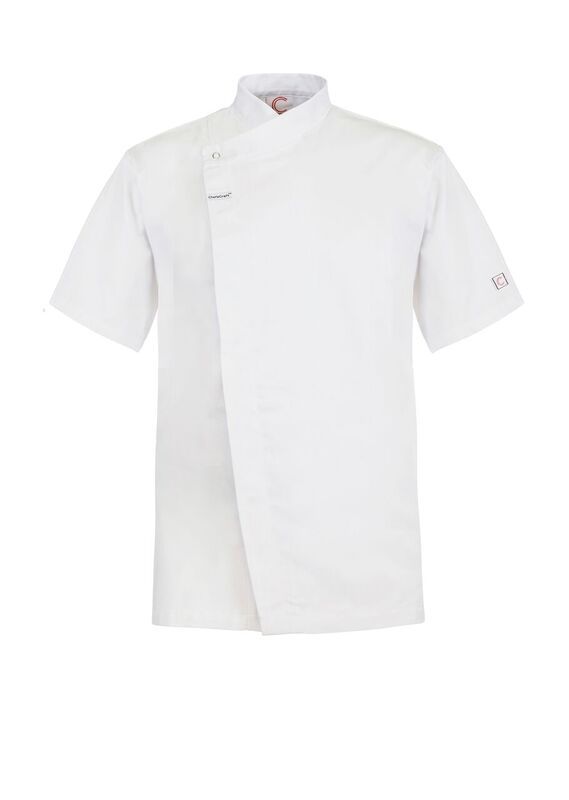 ChefsCraft Mens Chefs Tunic with Concealed Front SS 220g