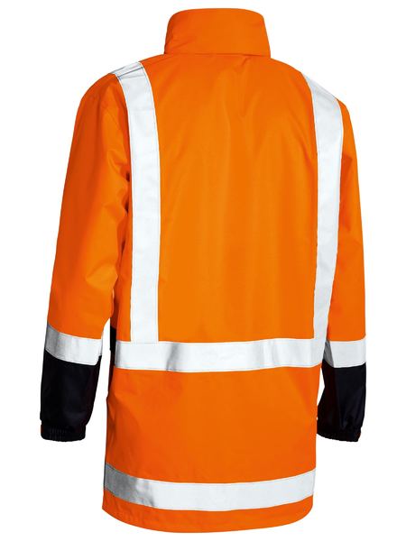 Jacket Bisley Hi Vis Taped Rain Shell 300D Orange L
