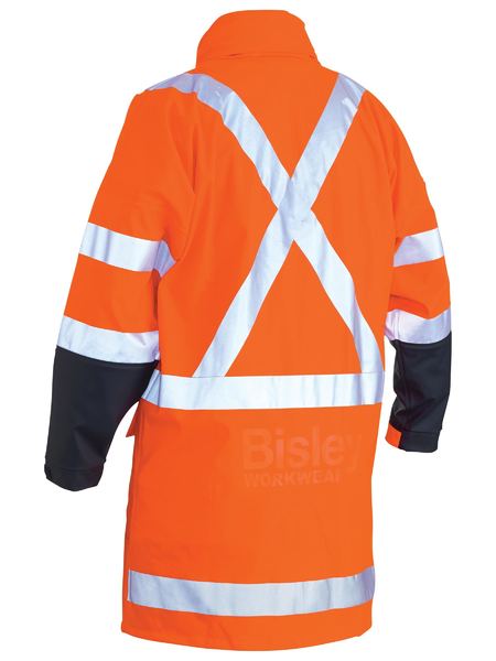 Jacket Bisley Hi Vis X-Taped Stretch PU 190g BJ6955XT