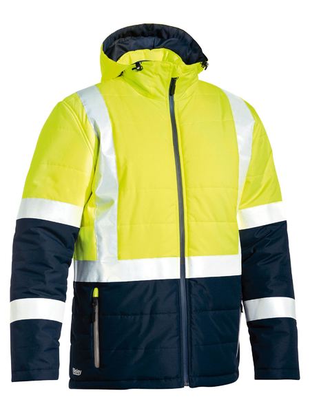 Jacket Bisley Hi Vis BM-Taped Puffer Hood BJ6929HT